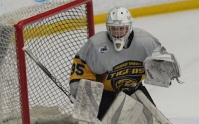 Hunter Houle will see action between the pipes this season